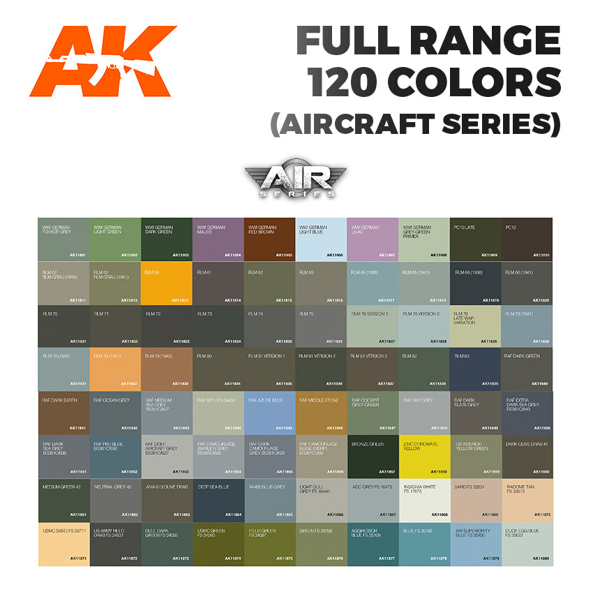 AK 3G RANGE AIR 120 NUEVOS COLORES