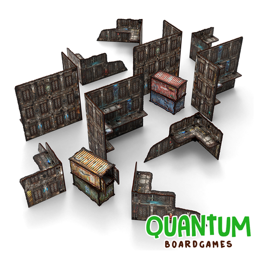 Green Stuff World: Accesorios – Warhammer Pack de escenografía WTC plegable pre-pintada - Sci-Fi