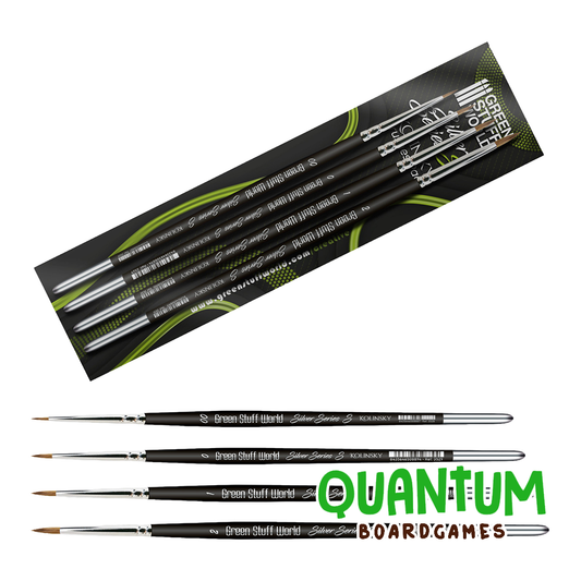 Green Stuff World: Accesorios – Set Pinceles Kolinsky SILVER SERIES S