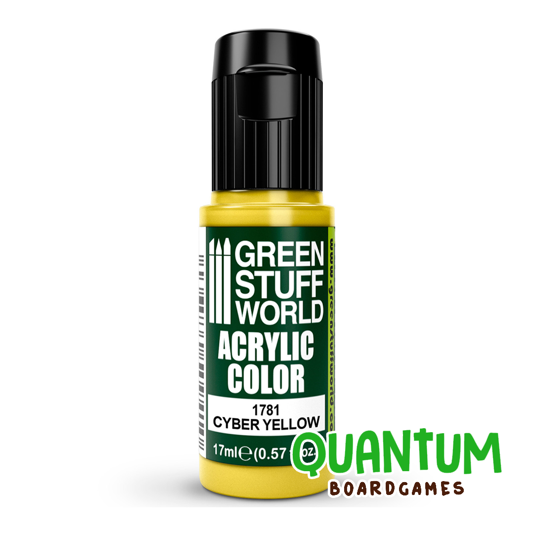 Green Stuff World: Artistic Paints - 1781 - CYBER YELLOW 17ml