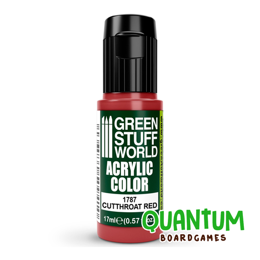 Green Stuff World: Artistic Paints - 1787 - CUTTHROAT RED 17ml