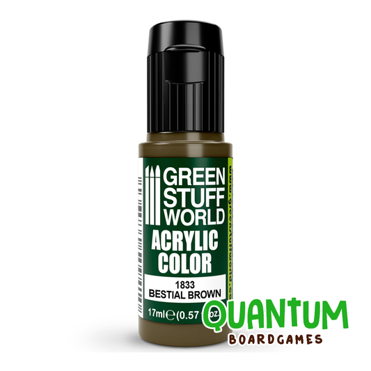 Green Stuff World: Artistic Paints - 1833 - BESTIAL BROWN 17ml