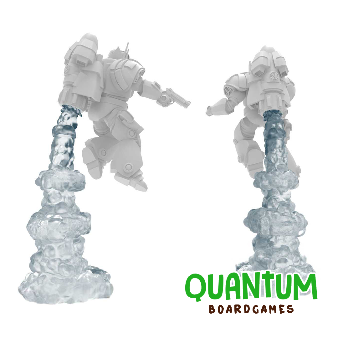 Green Stuff World: Impresiones – Humos para Jetpacks transparente con anillos (Modular) 1:48