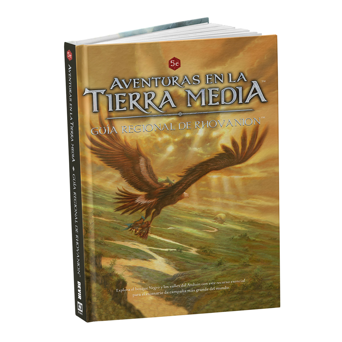 LIBRO DE ROL AVENTURAS EN LA TIERRA MEDIA GUIA DE RHOVANIO EN ESPAÑOL