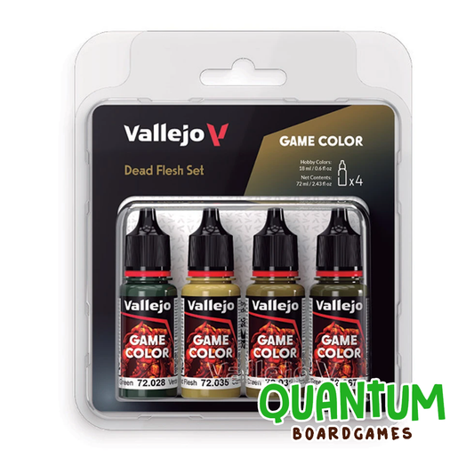 Set Game Color Dead Flesh Vallejo 4 botes pinturas para zombis y criaturas