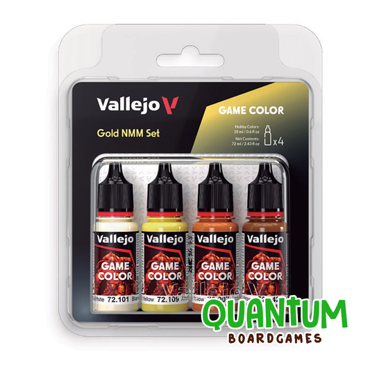 Set de 4 botes pintura Gold Non Metallic Metal Vallejo Game Color para miniaturas