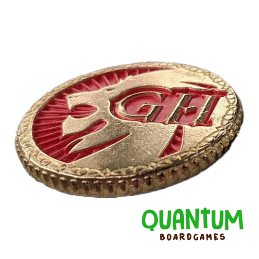 Gloomhaven Challenge Coin moneda metálica premium para coleccionistas de juegos de mesa