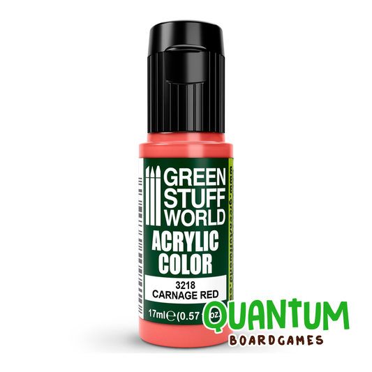 Green Stuff World: Artistic Paints - 3218 - CARNAGE RED 17ml