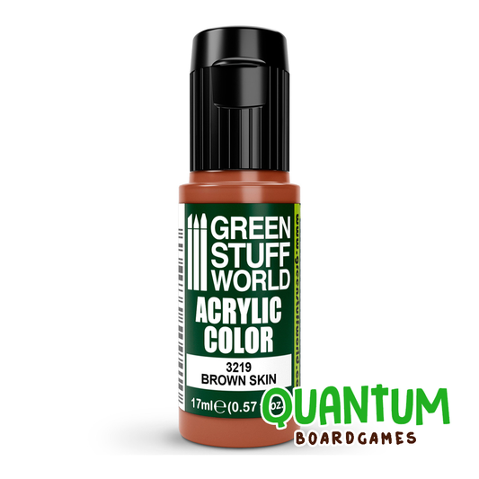 Green Stuff World: Artistic Paints - 3219 - BROWN SKIN 17ml