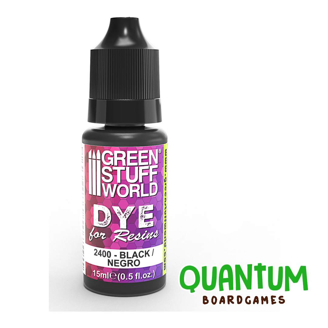 Green Stuff World: Dye for Resins - BLACK/NEGRO 15ml