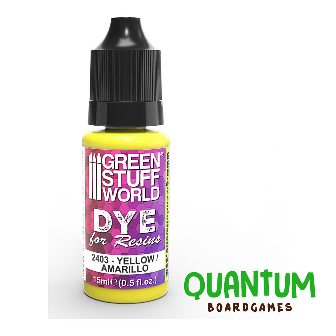 Green Stuff World: Dye for Resins - YELLOW/AMARILLO 15ml