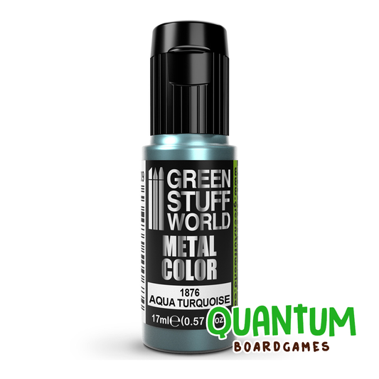 Green Stuff World: Metallic Paints - AQUA TURQUOISE 17ml