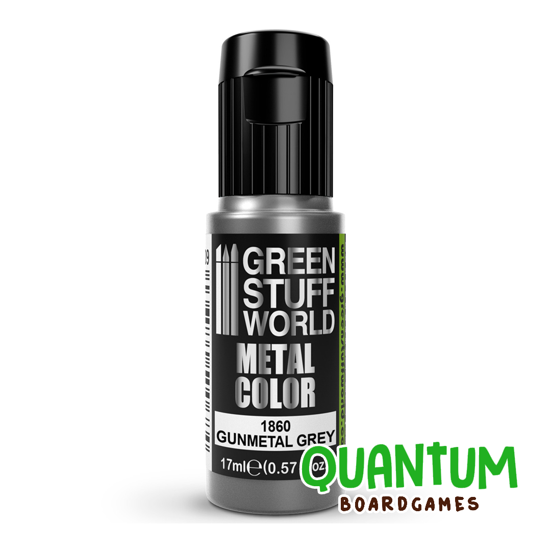 Green Stuff World: Metallic Paints - GUNMETAL GREY 17ml