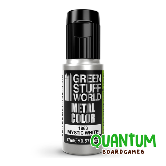 Green Stuff World: Metallic Paints - MYSTIC WHITE 17ml