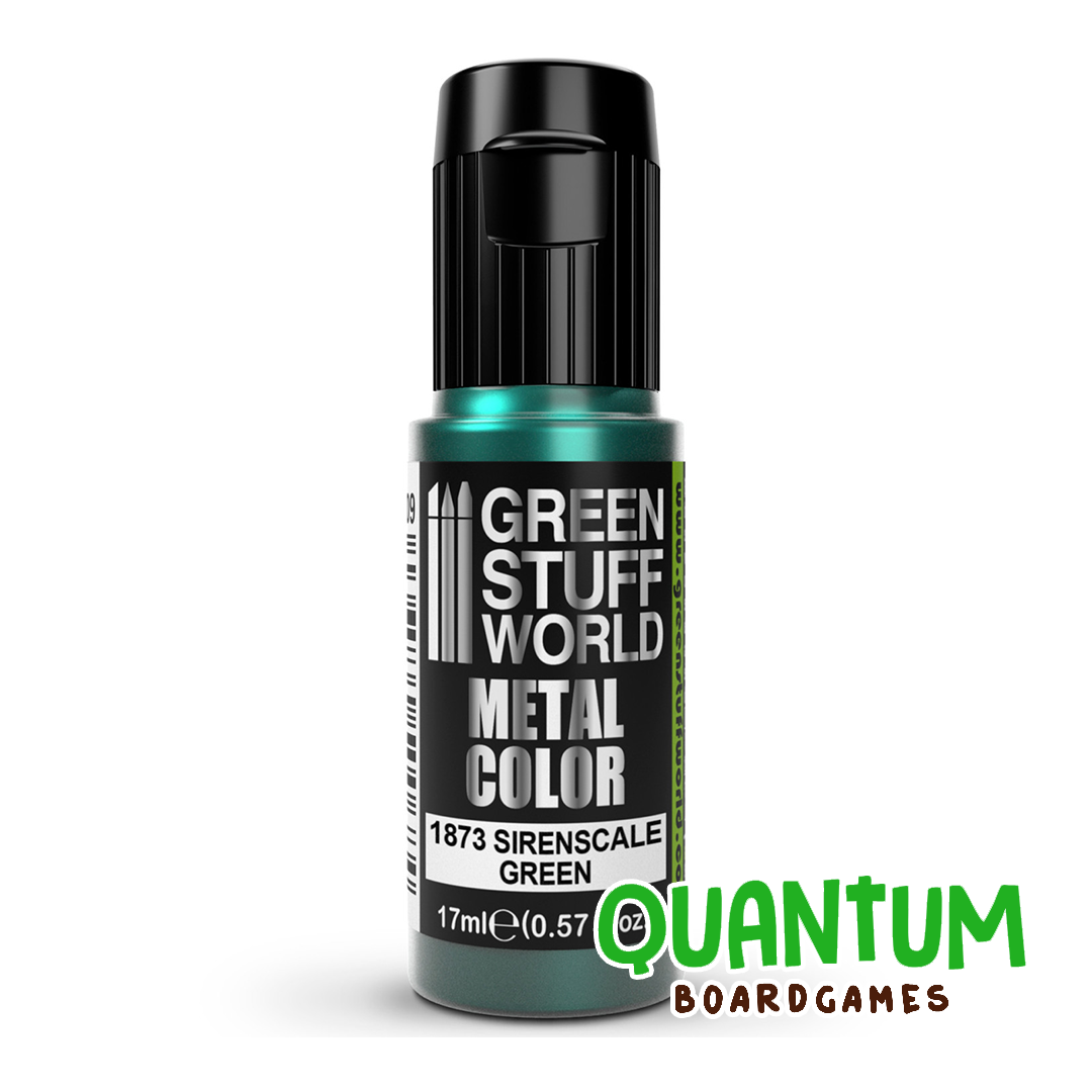 Green Stuff World: Metallic Paints - SIRENSCALE GREEN 17ml