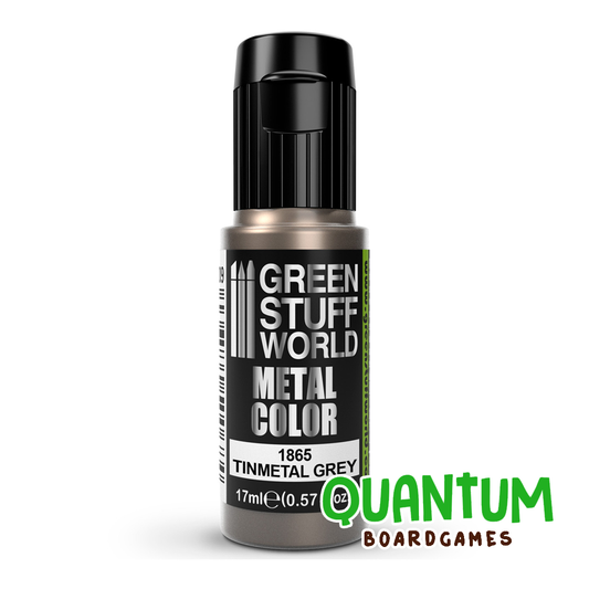 Green Stuff World: Metallic Paints - TINMETAL GREY 17ml