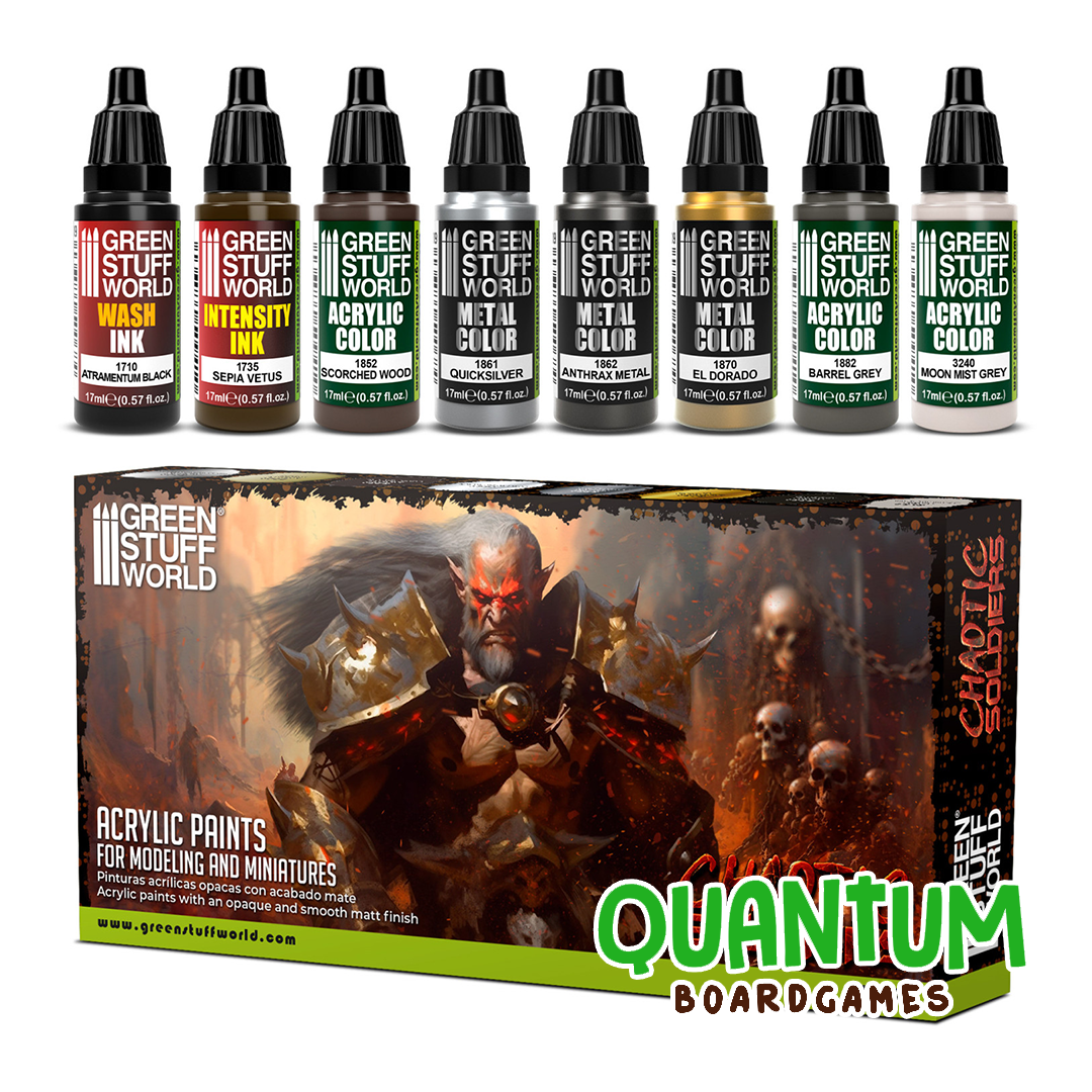 Green Stuff World: Paint Set Chaotic Soldiers - 8 Botes