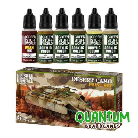 Green Stuff World: Paint Set Desert Camo Dust – 6 Botes