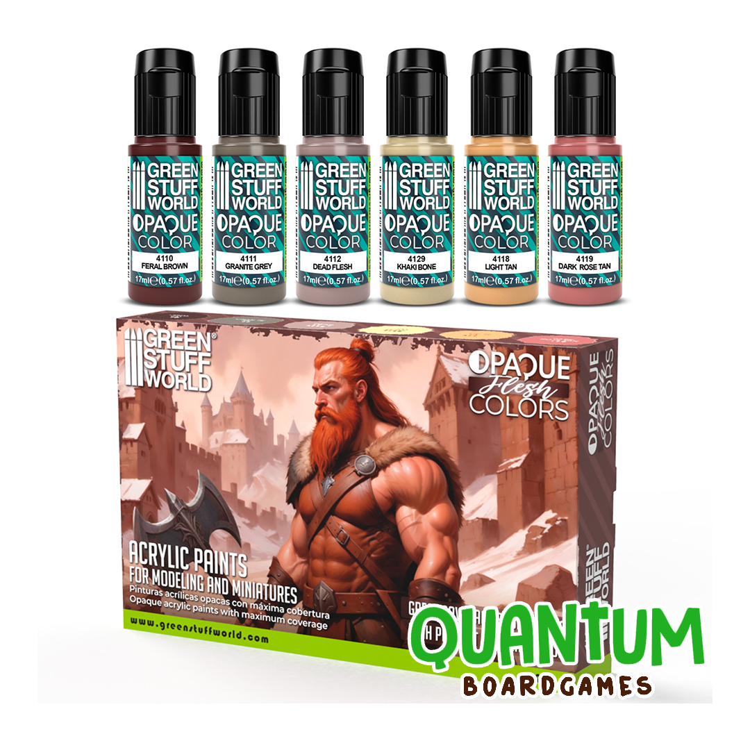 Green Stuff World: Paint Set Opaque Colors Flesh – 6 Botes