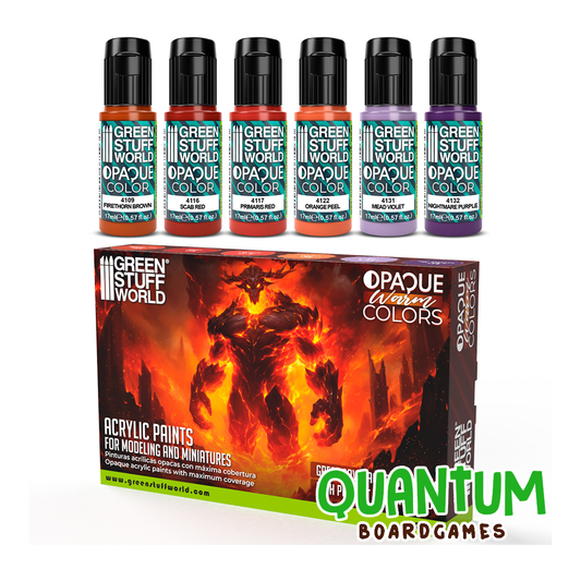 Green Stuff World: Paint Set Opaque Colors Warm – 6 Botes