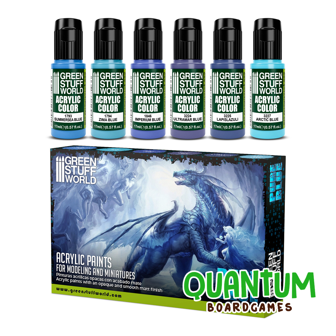 Green Stuff World: Paint Set Pure Blue – 6 Botes