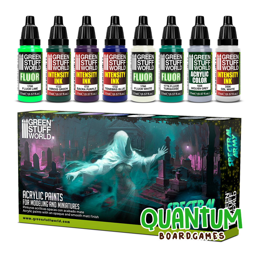 Green Stuff World: Paint Set Spectral Army – 8 Botes