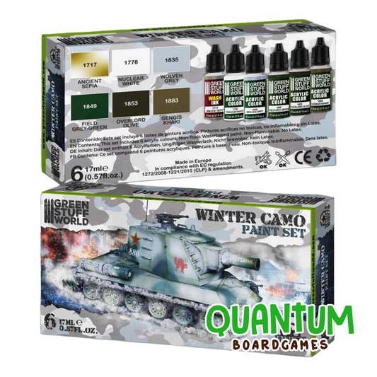 Green Stuff World: Paint Set Winter Camo Dust – 6 Botes