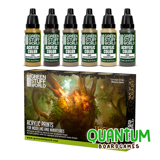 Green Stuff World: Paint Set Wood and Bark – 6 Botes