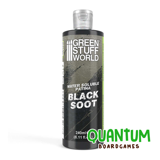 Pintura Hidrosoluble Black Soot 240ml Green Stuff World para miniaturas y wargames