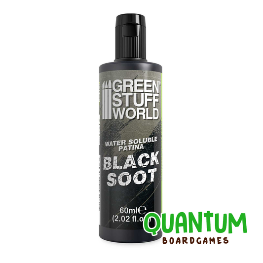 Pintura Hidrosoluble Black Soot 60ml Green Stuff World para miniaturas wargames