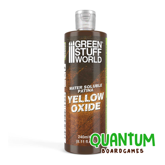 Pintura hidrosoluble Yellow Oxide Green Stuff World 240ml para miniaturas y wargames