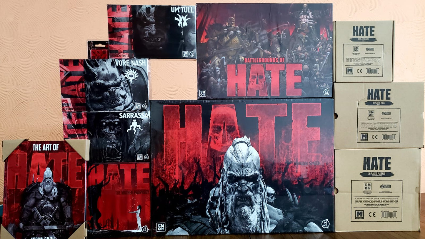 HATE ALL IN KICKSTARTER (11 ITEMS)