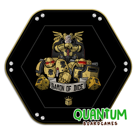 Baron of Dice: Premium Dice Tray – Hold the Line (Imperial Fists)