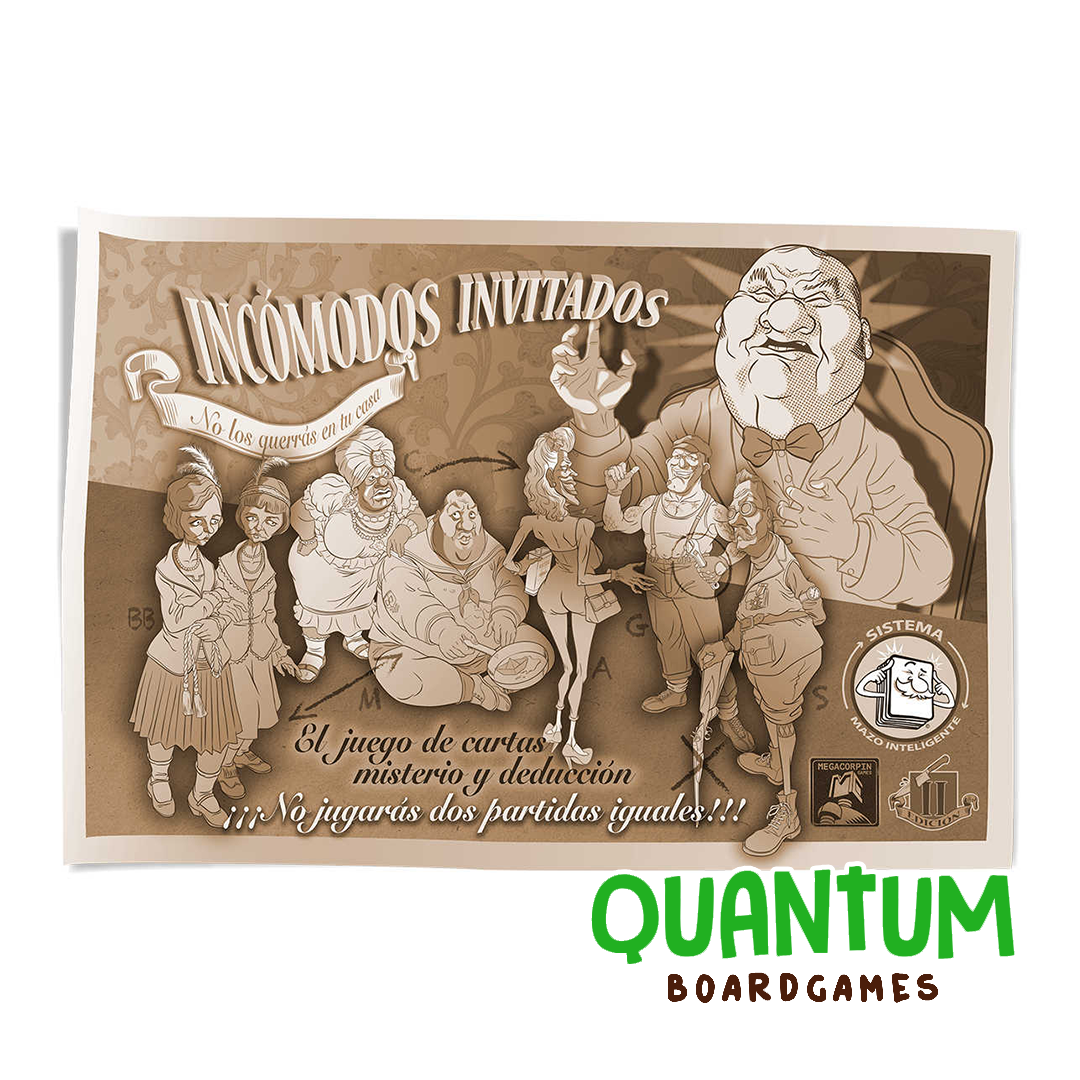 Incomodos Invitados El Caso Walton juego de mesa español Megacorpin Games investigación misterio