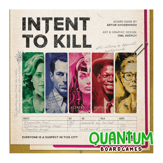 Intent to Kill juego de deducción e investigación de misterio para grupos