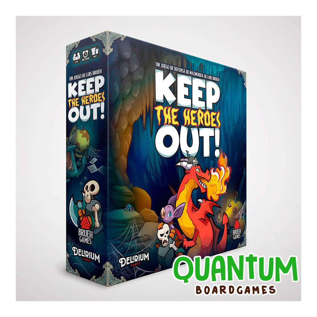 Keep the Heroes Out Español - Juego de mesa defensa de mazmorra y construcción de mazos