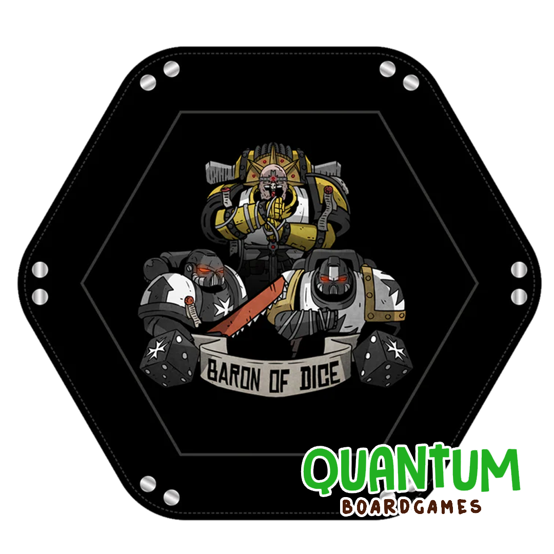 Baron of Dice: Premium Dice Tray – Knights Templars (Black Templars)