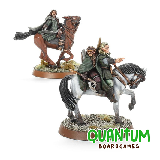Miniatura montada Three Hunters - Aragorn, Legolas y Gimli para Lord of The Rings Middle-earth SBG