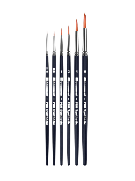 PRO ACRYL PRO SYNTHETIC 6 BRUSH SET