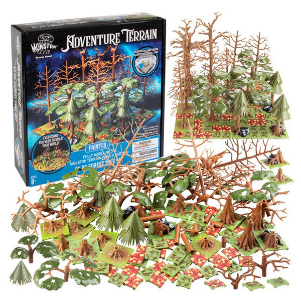 MONSTER ADVENTURE TERRAIN PAINTED FOREST TREE SET (91PC)