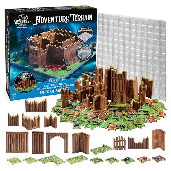 MONSTER ADVENTURE TERRAIN PAINTED PALISADES (195PC)