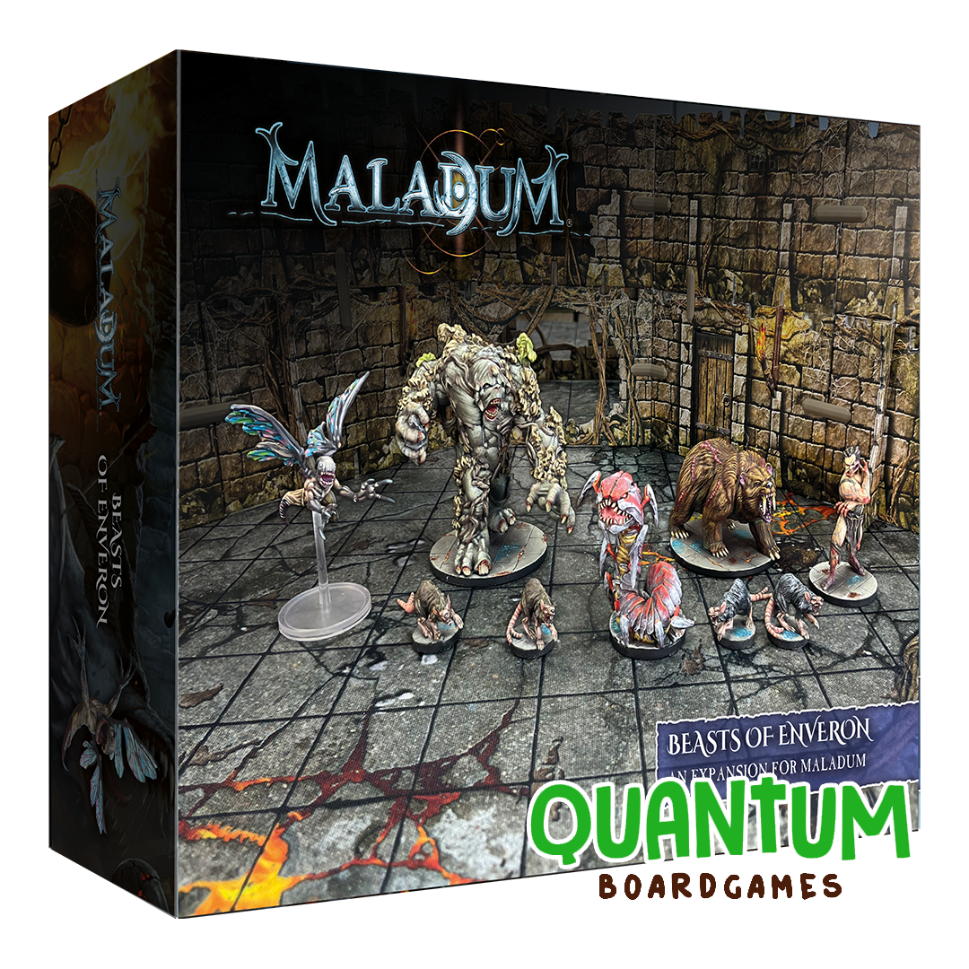Maladum Beasts of Enveron Expansion - Miniaturas de criaturas y componentes de juego