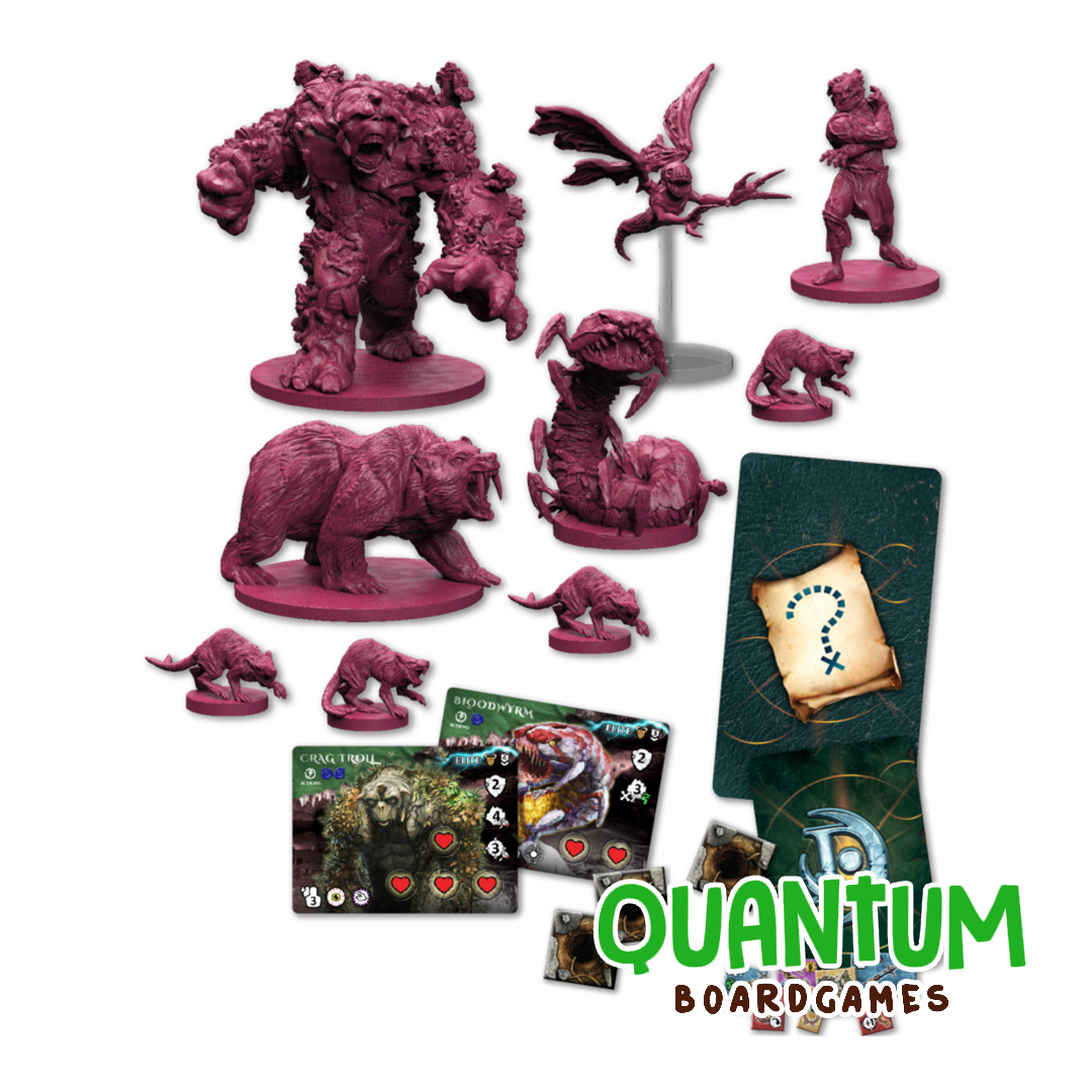 Maladum Beasts of Enveron Expansion - Miniaturas de criaturas y componentes de juego