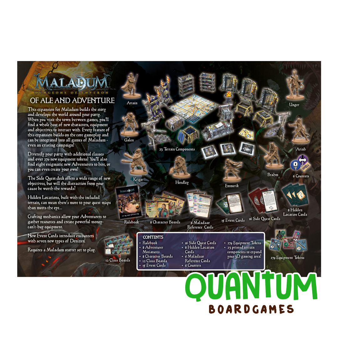 Expansión Maladum Of Ale and Adventure - Nuevos personajes y misiones para Battle Systems