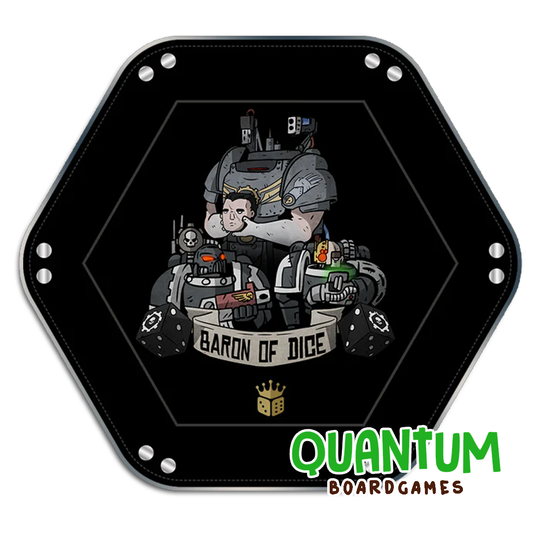 Baron of Dice: Premium Dice Tray – Man and Machine (Iron Hands)
