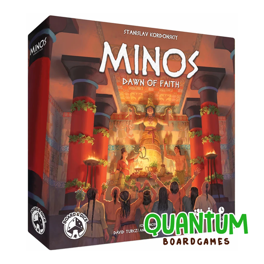 Minos Dawn of Faith caja juego mesa estrategia antigüedad Board&Dice