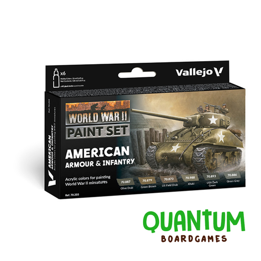 Set Vallejo Model Color 70.203 pintura acrílica WWII infantería y blindados americanos