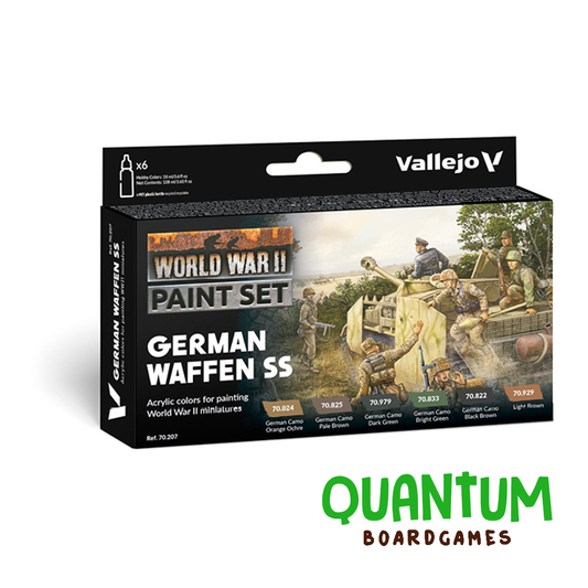 Set de pintura Vallejo Model Color 70.207 WWII German Waffen SS para miniaturas militares y wargames
