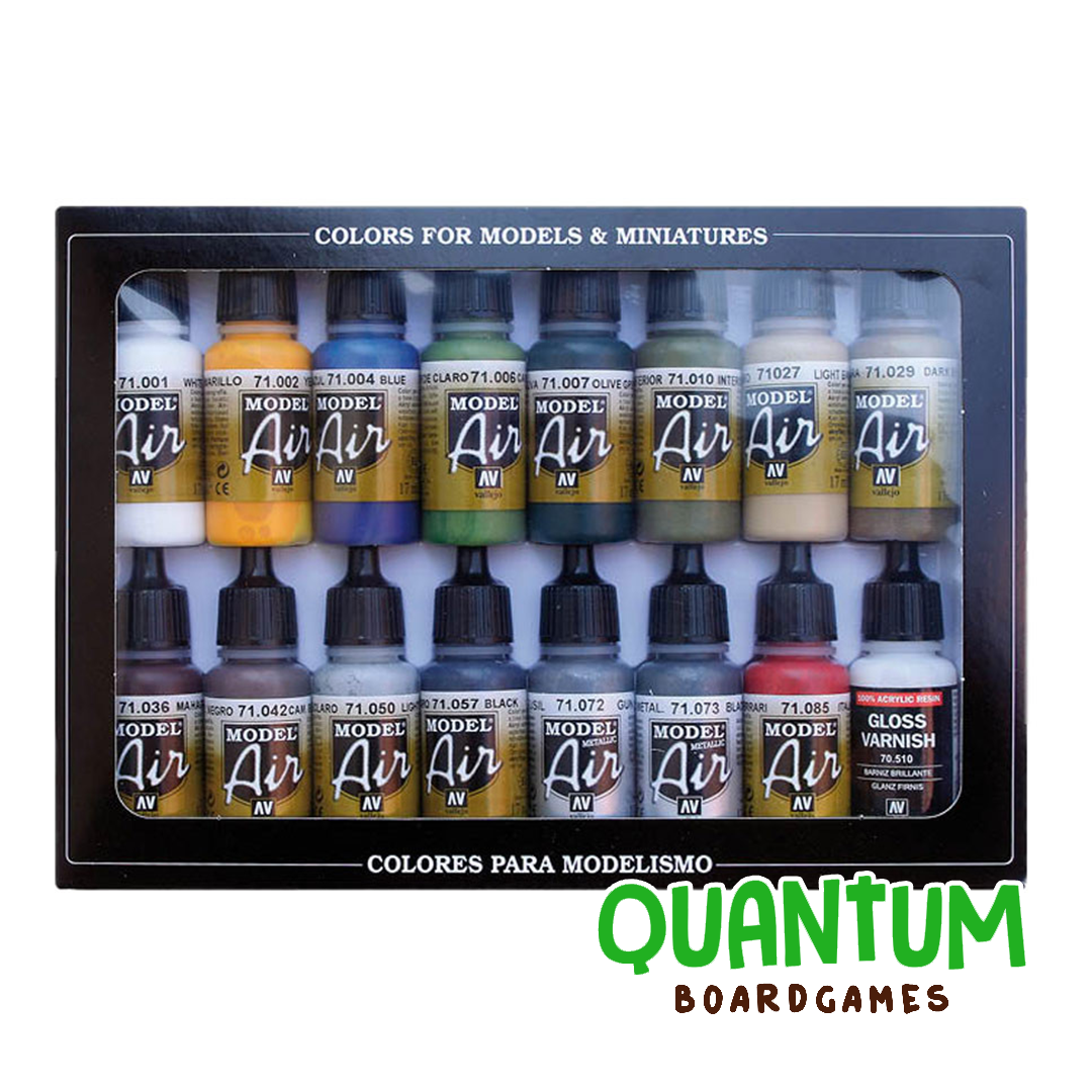 Model Air: 71.192 Paint Set Building Colors – 16 Botes