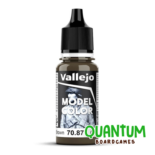Bote de pintura Model Color Vallejo 70.871 Marrón Cuero Oscuro para miniaturas wargames